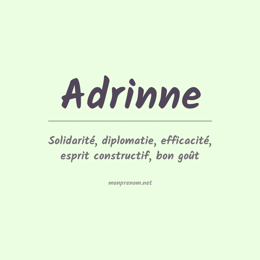 Prénom Adrinne