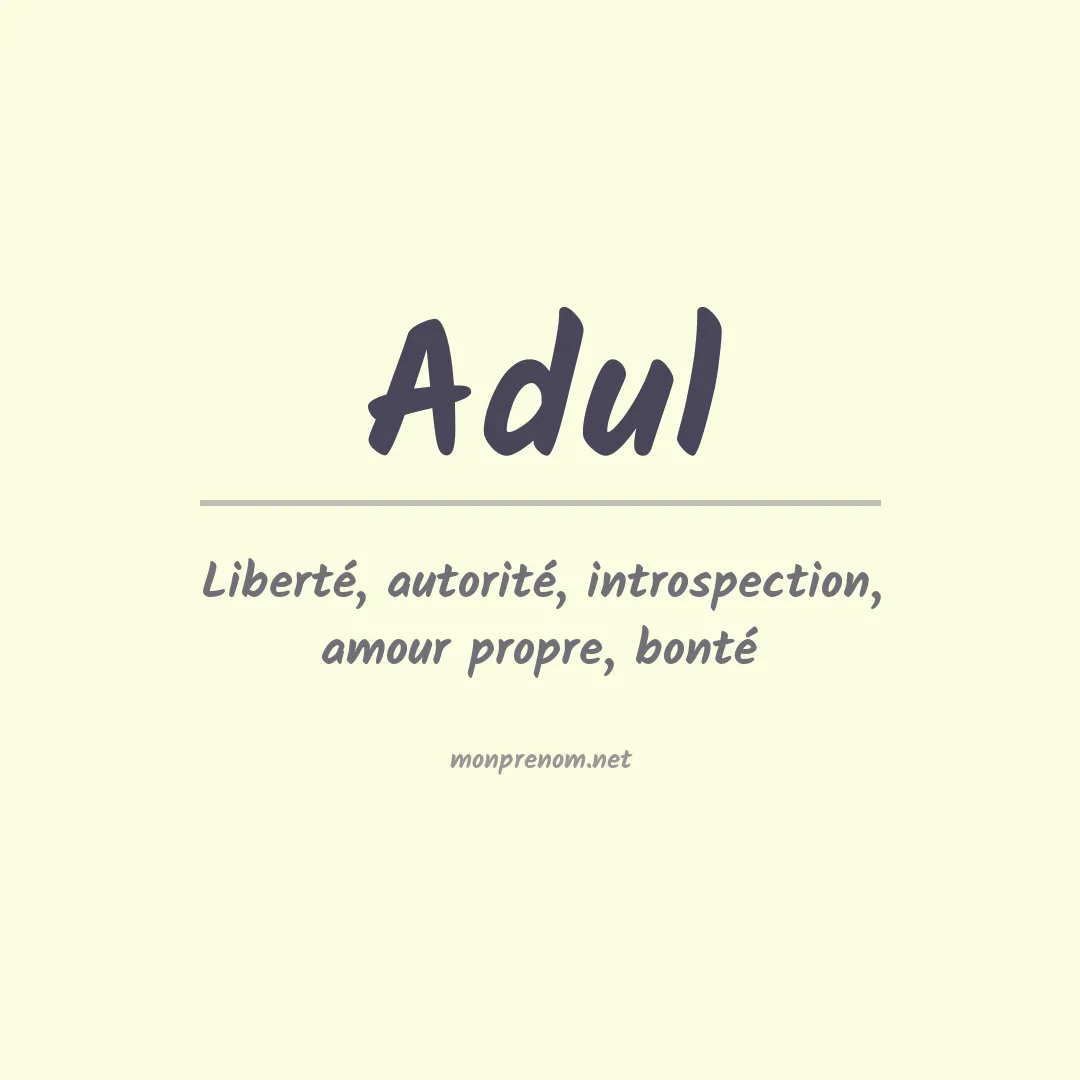 Prénom Adul