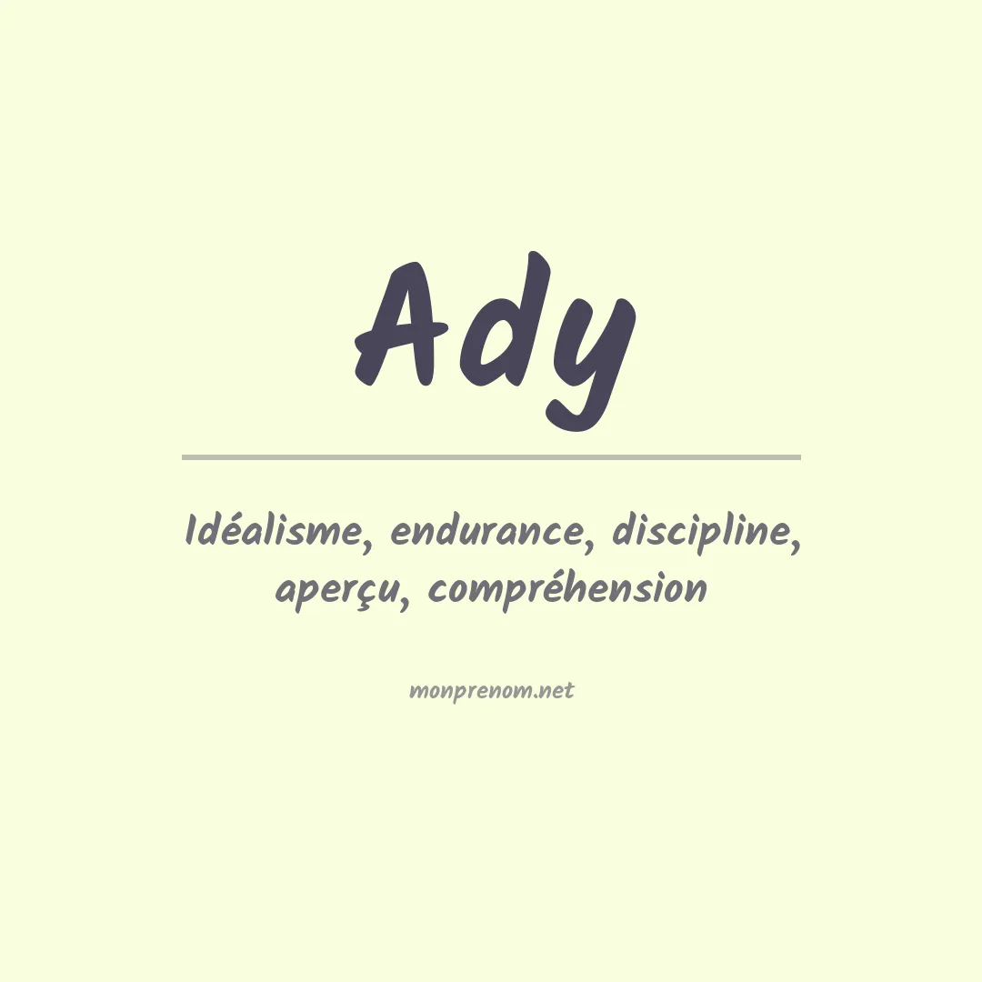 Prénom Ady