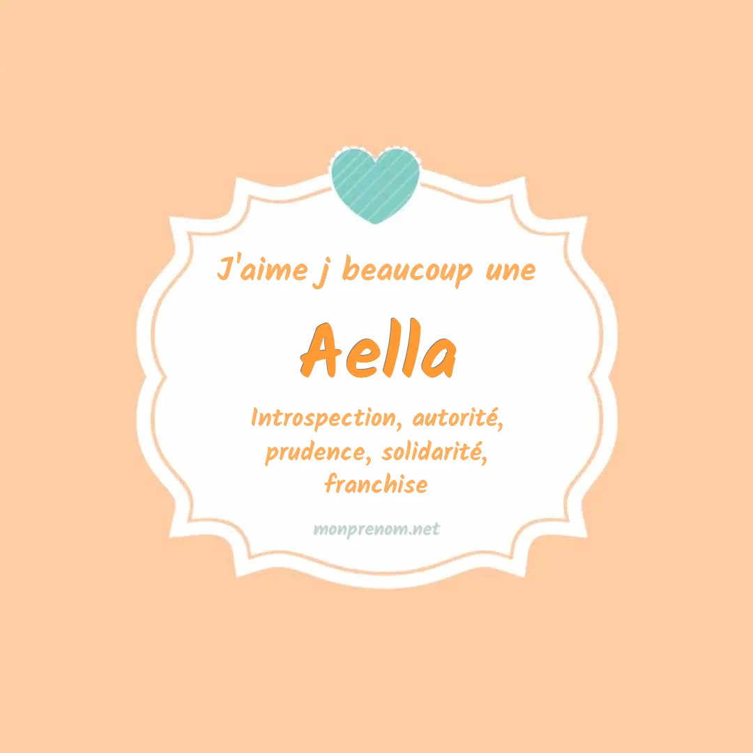 J'aime beaucoup Aella