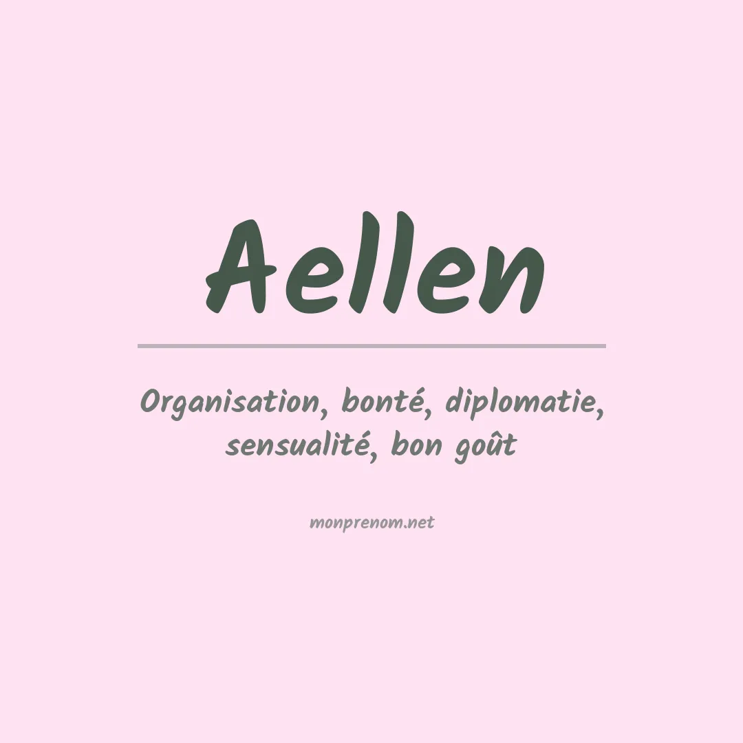Prénom Aellen