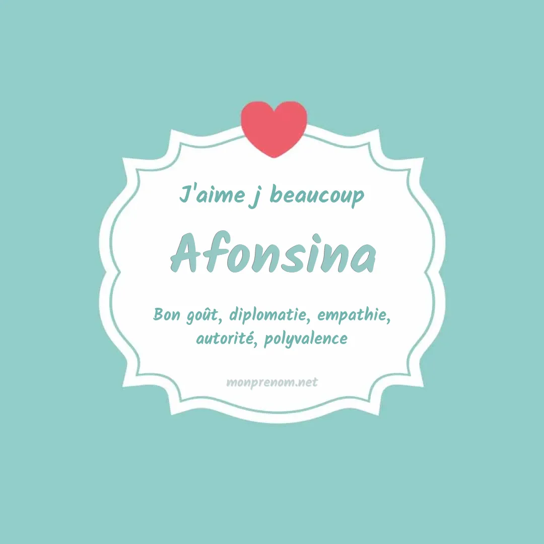 J'aime beaucoup Afonsina
