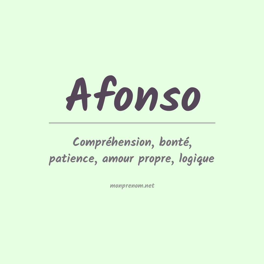 Prénom Afonso