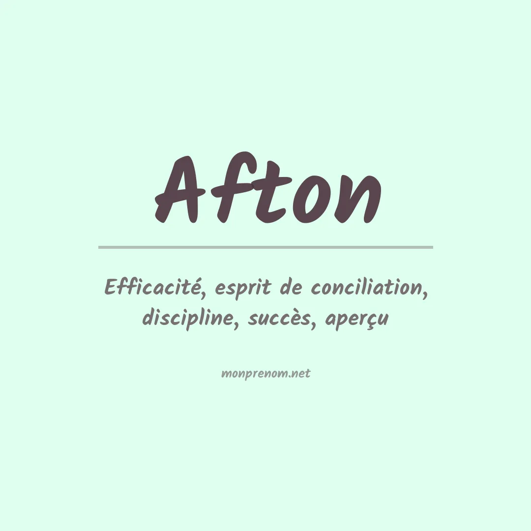 Prénom Afton