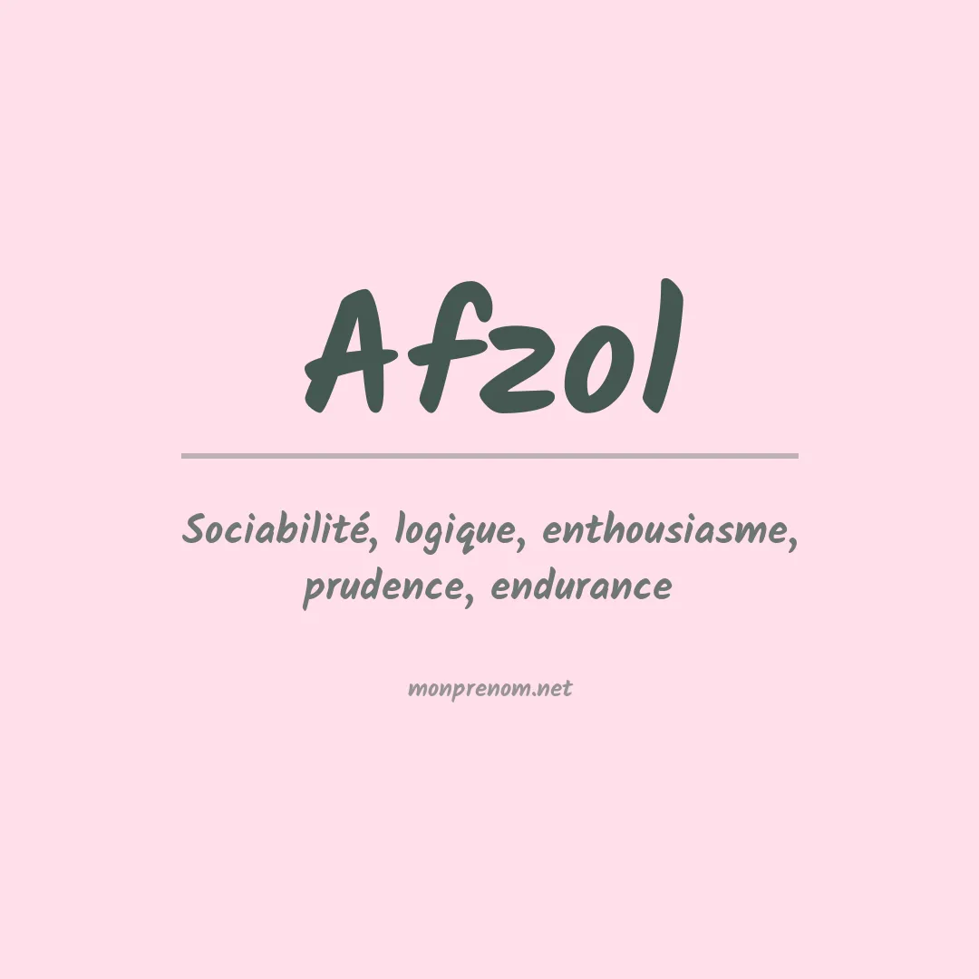 Signification du prénom Afzol