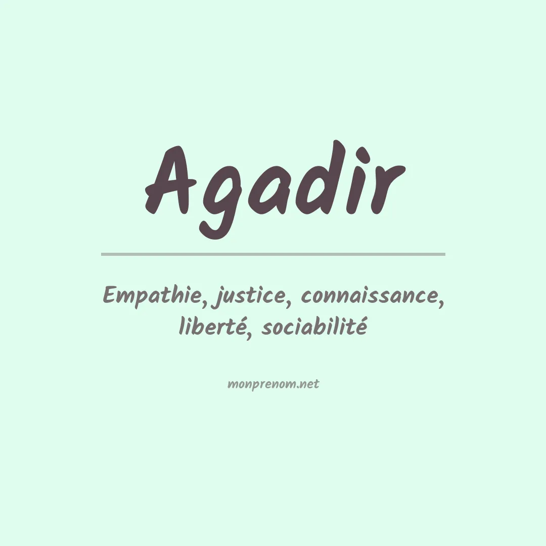 Prénom Agadir
