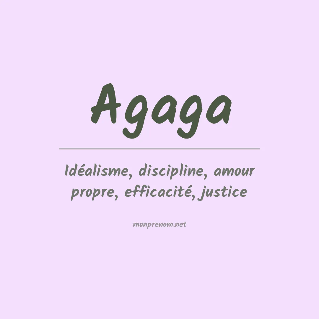 Signification du prénom Agaga