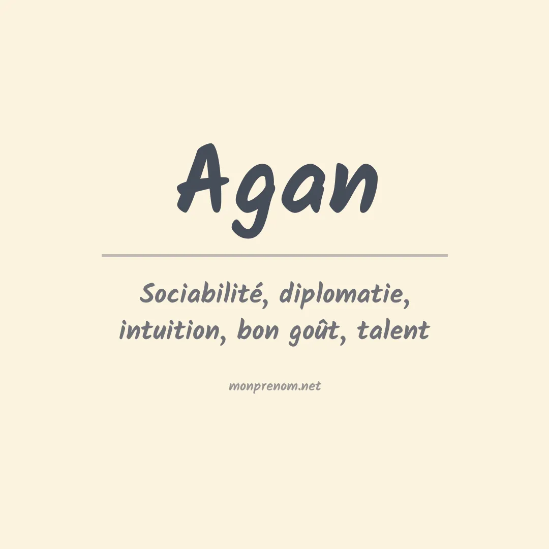 Prénom Agan
