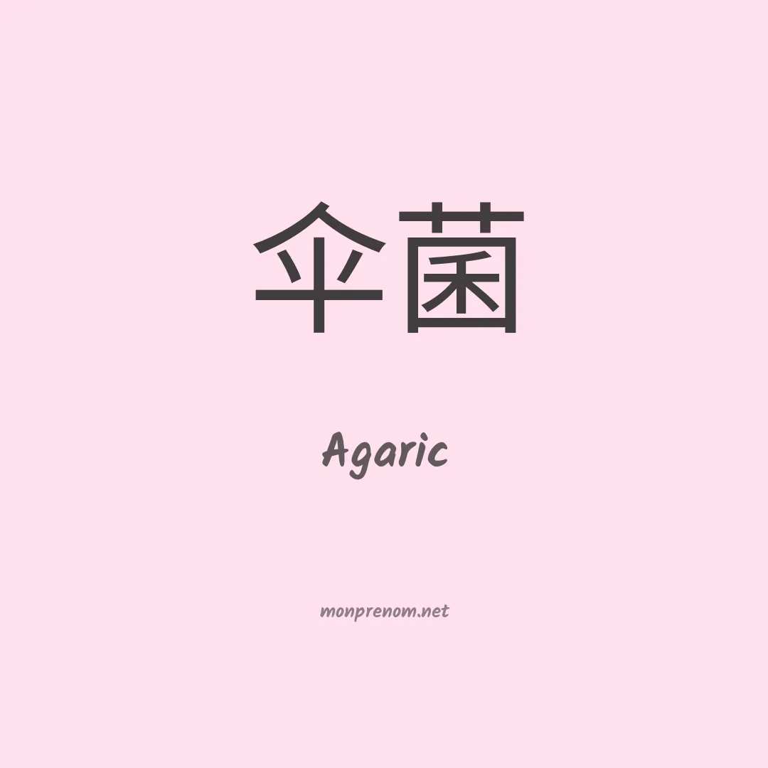 Agaric en chinois