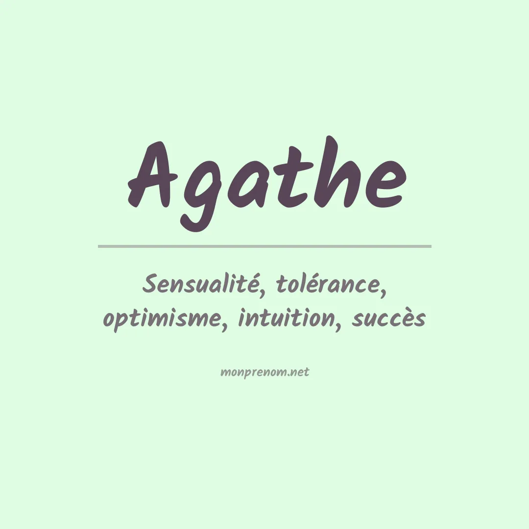 Prénom Agathe