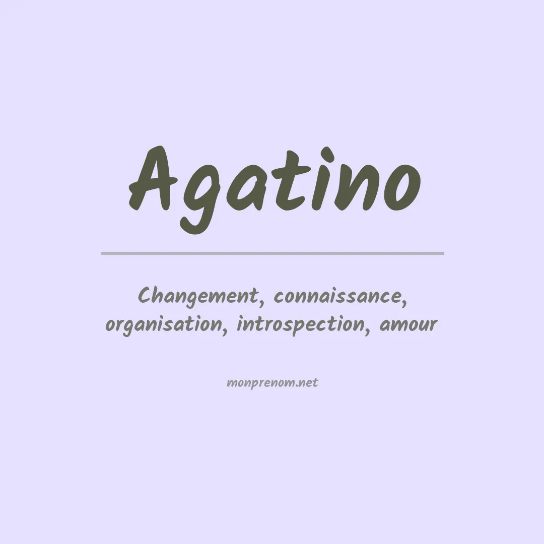 Prénom Agatino