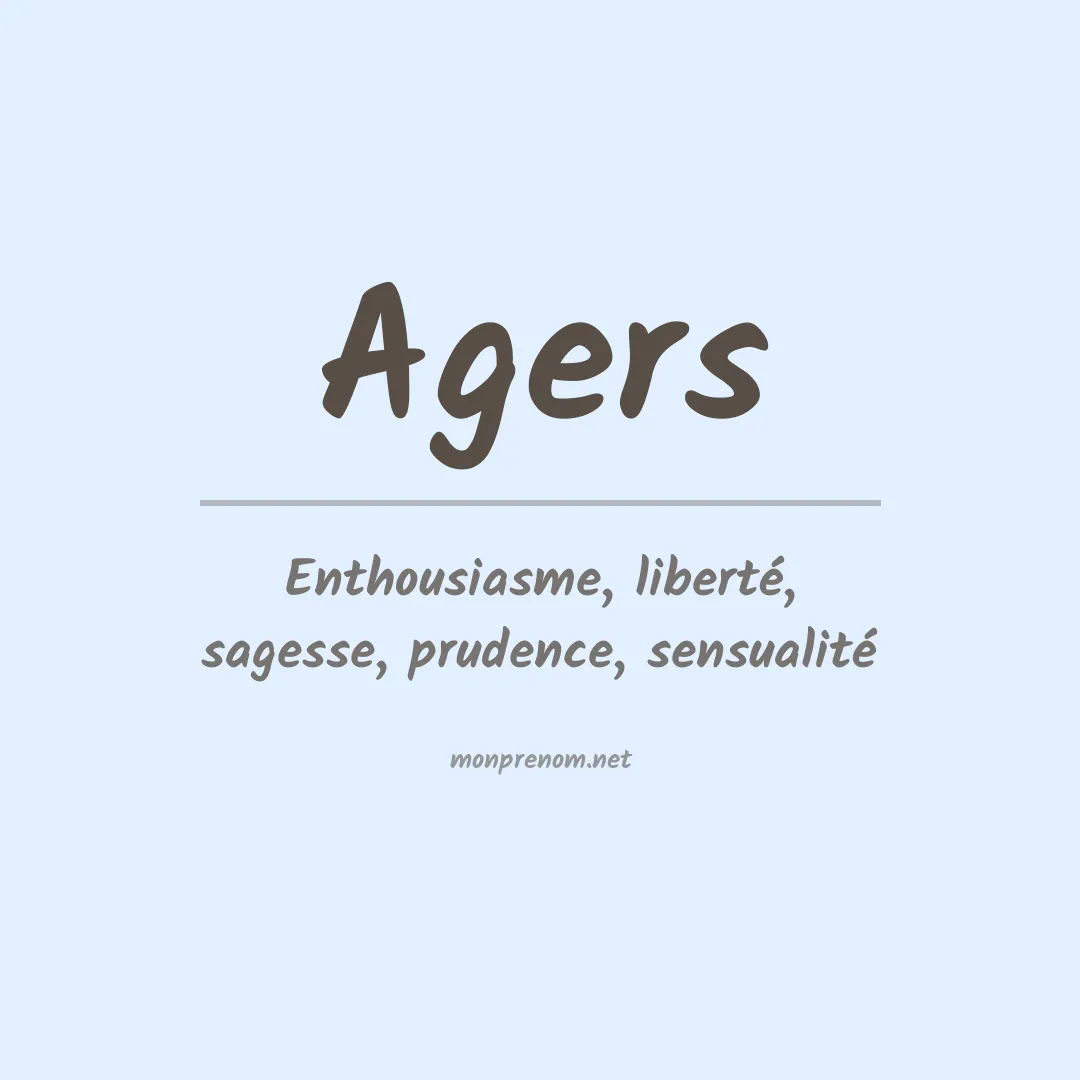 Prénom Agers
