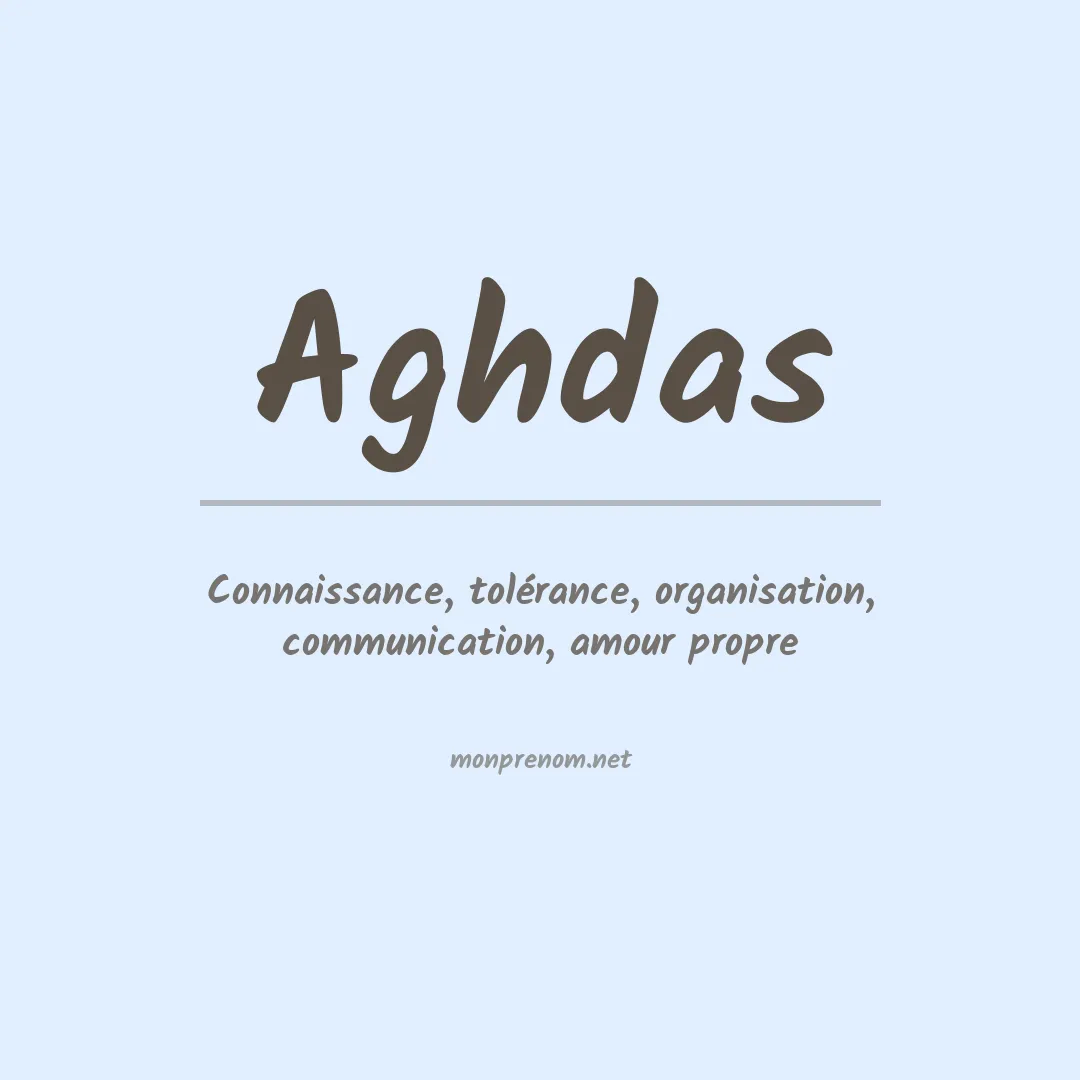 Signification du prénom Aghdas