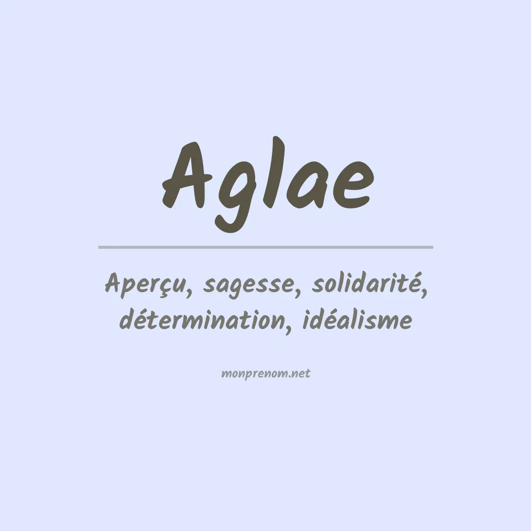 Prénom Aglae