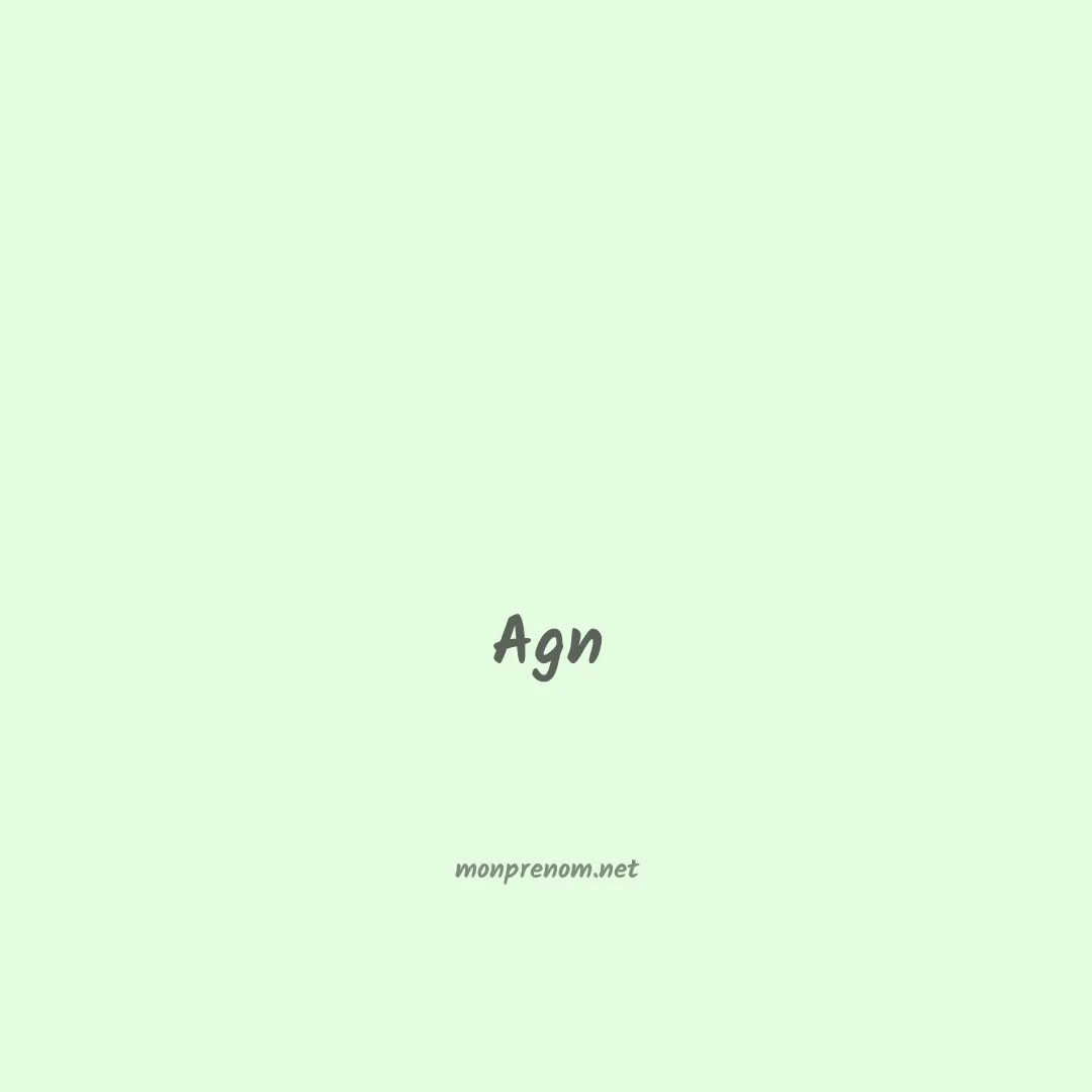 Agn en chinois
