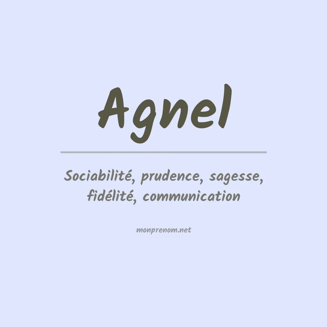 Signification du prénom Agnel