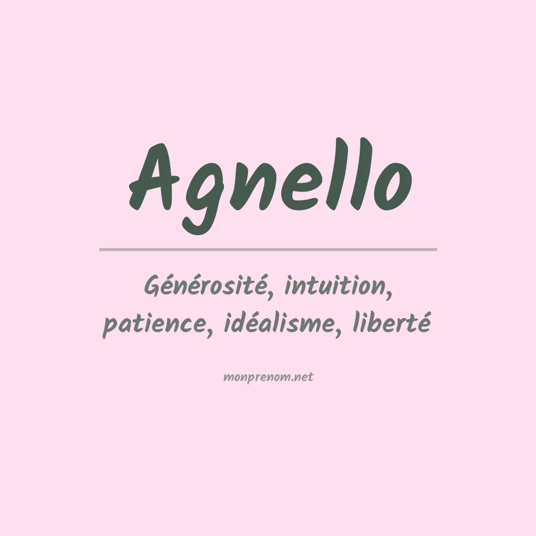 Prénom Agnello