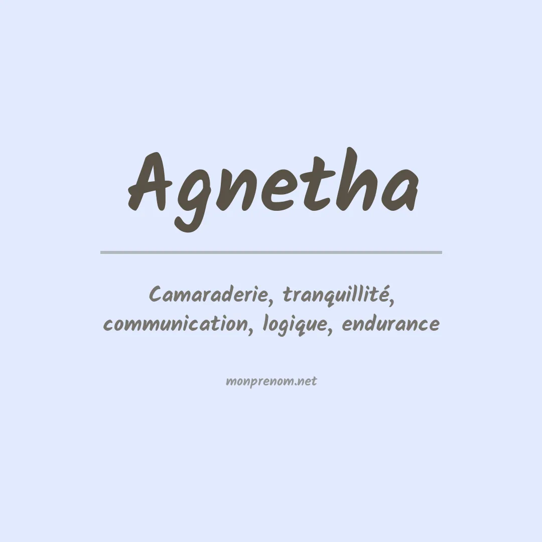 Signification du prénom Agnetha