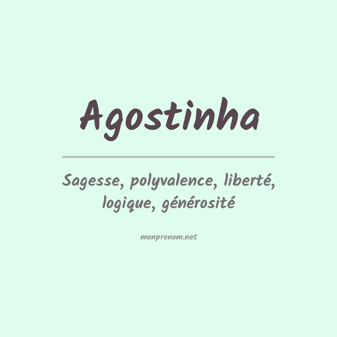 Signification du prénom Agostinha