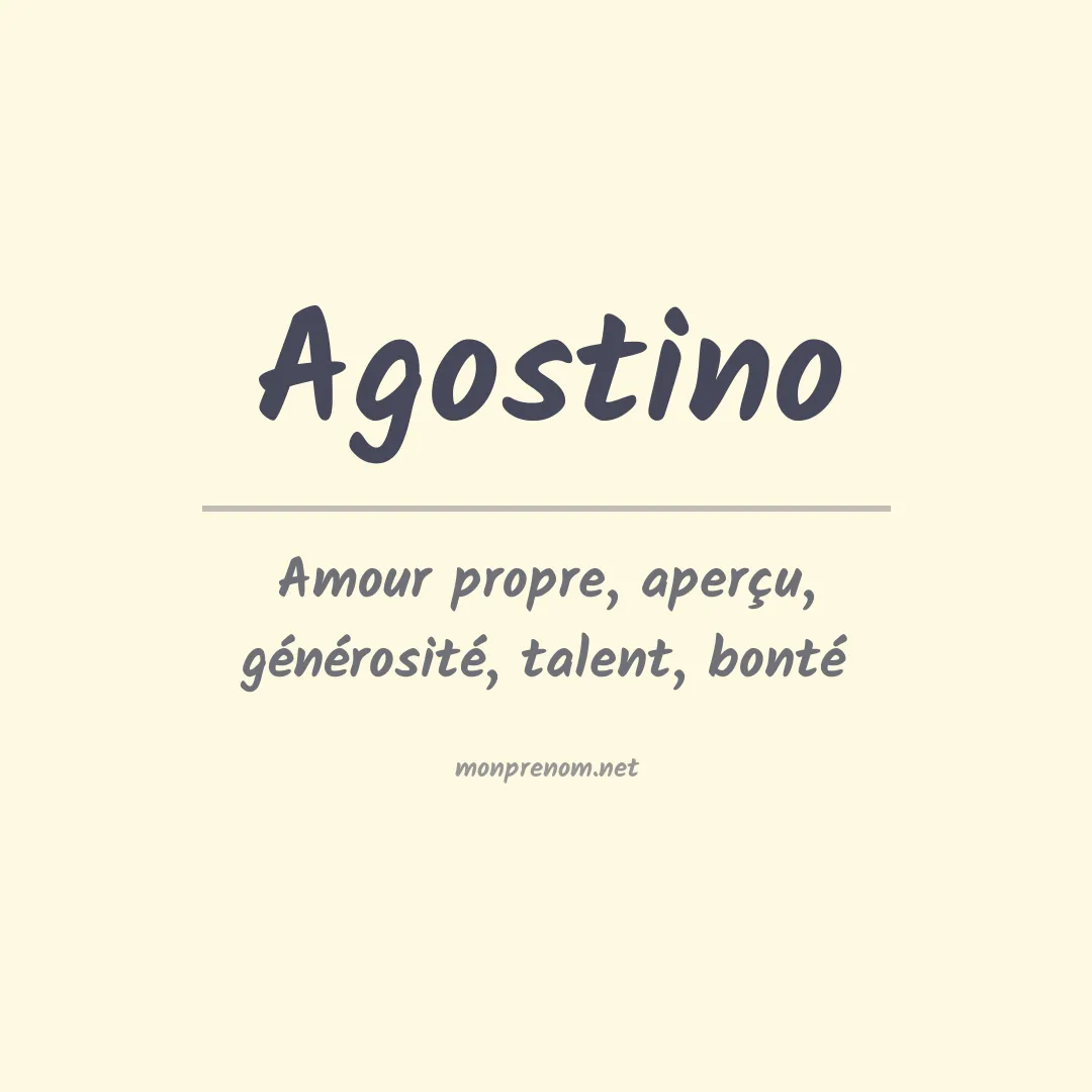 Prénom Agostino