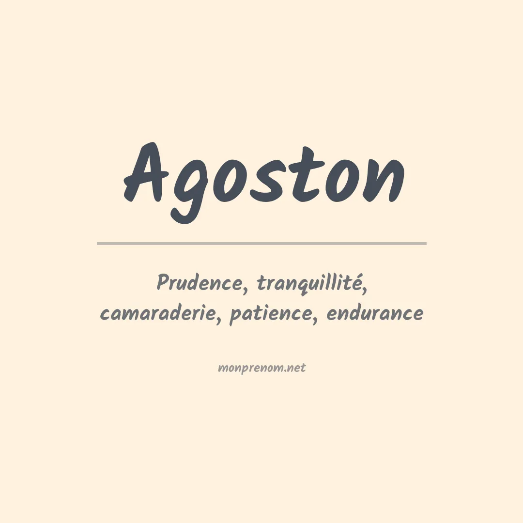 Prénom Agoston