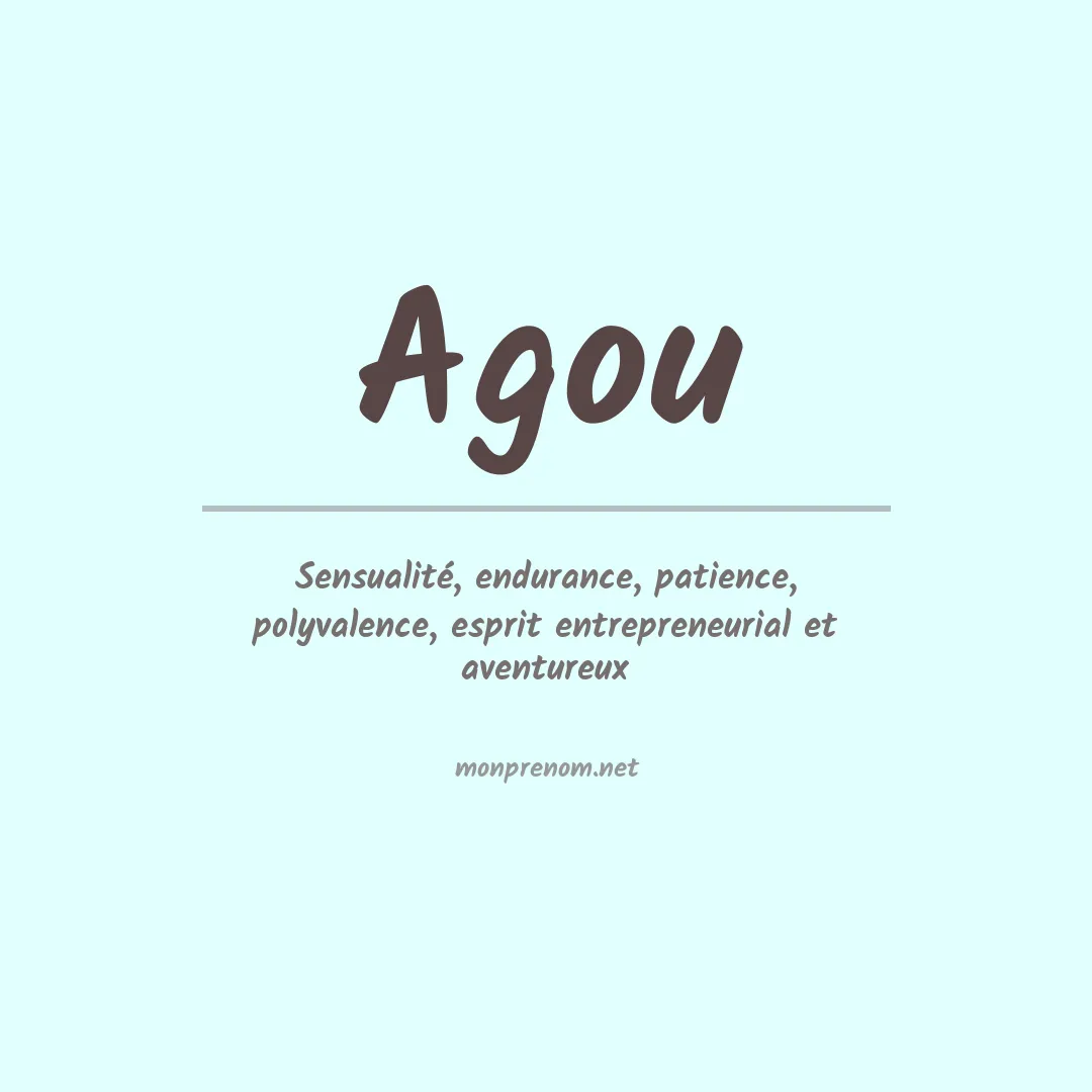 Signification du prénom Agou