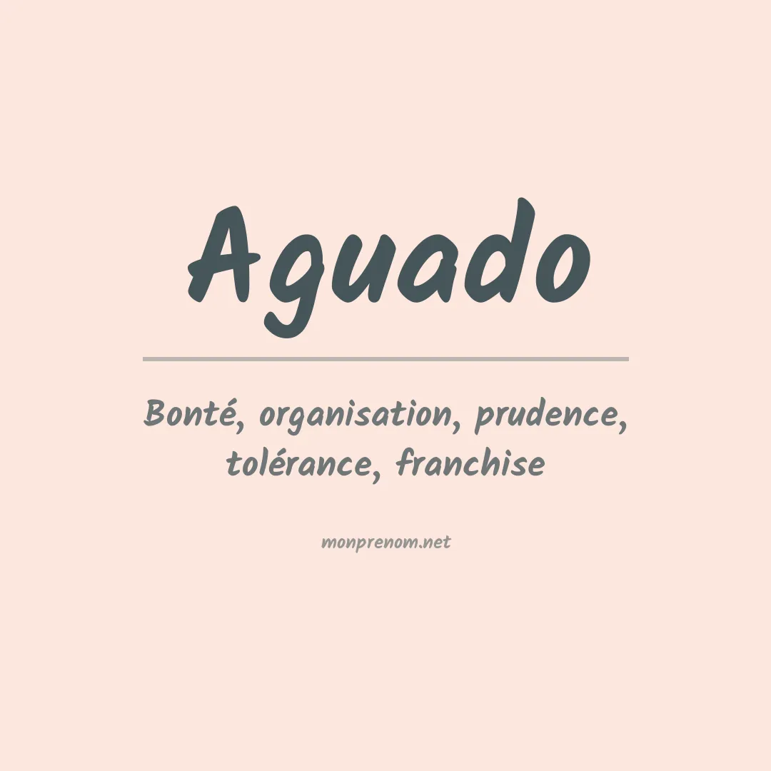 Prénom Aguado