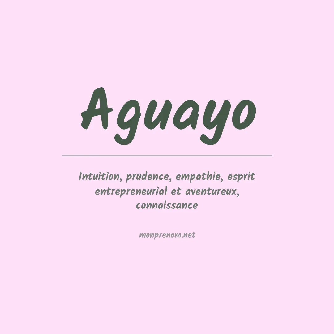 Prénom Aguayo