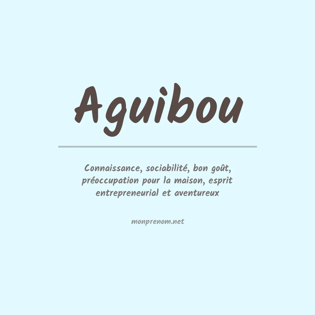 Prénom Aguibou