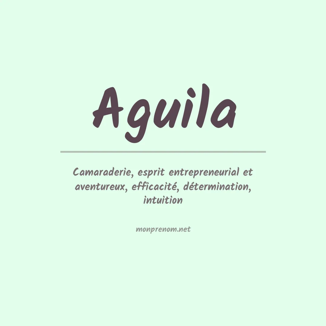 Prénom Aguila