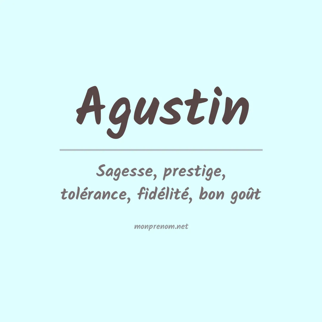 Prénom Agustin
