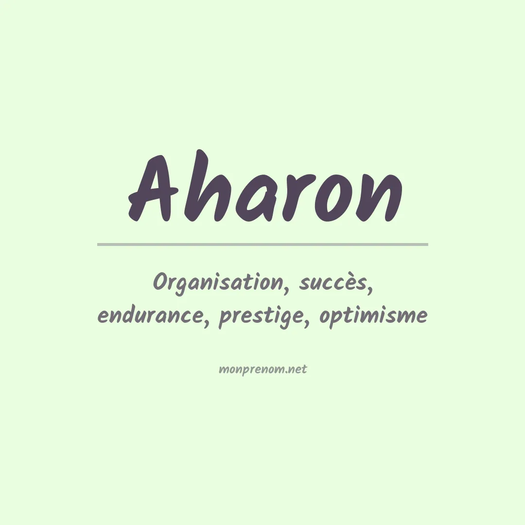 Prénom Aharon