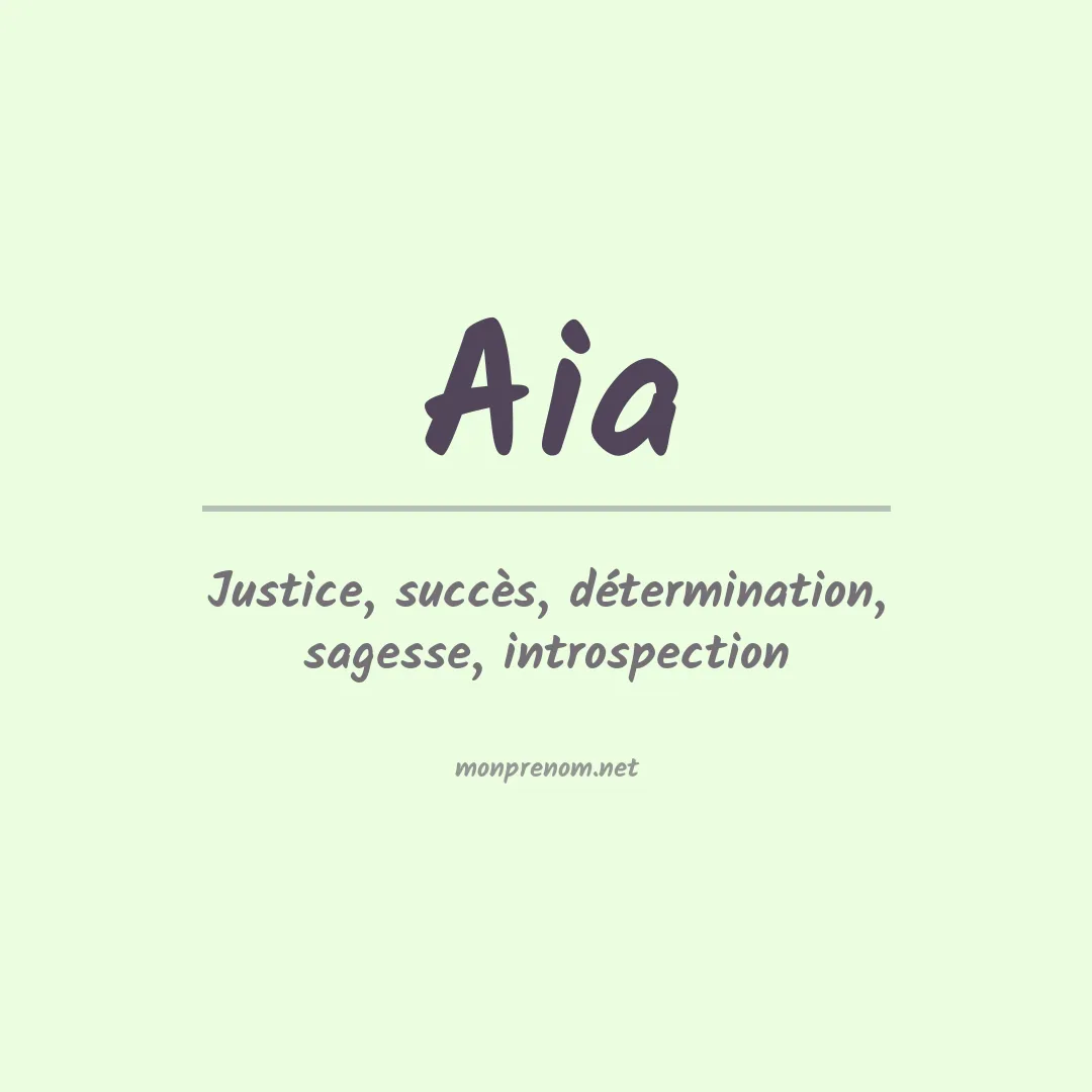 Prénom Aia