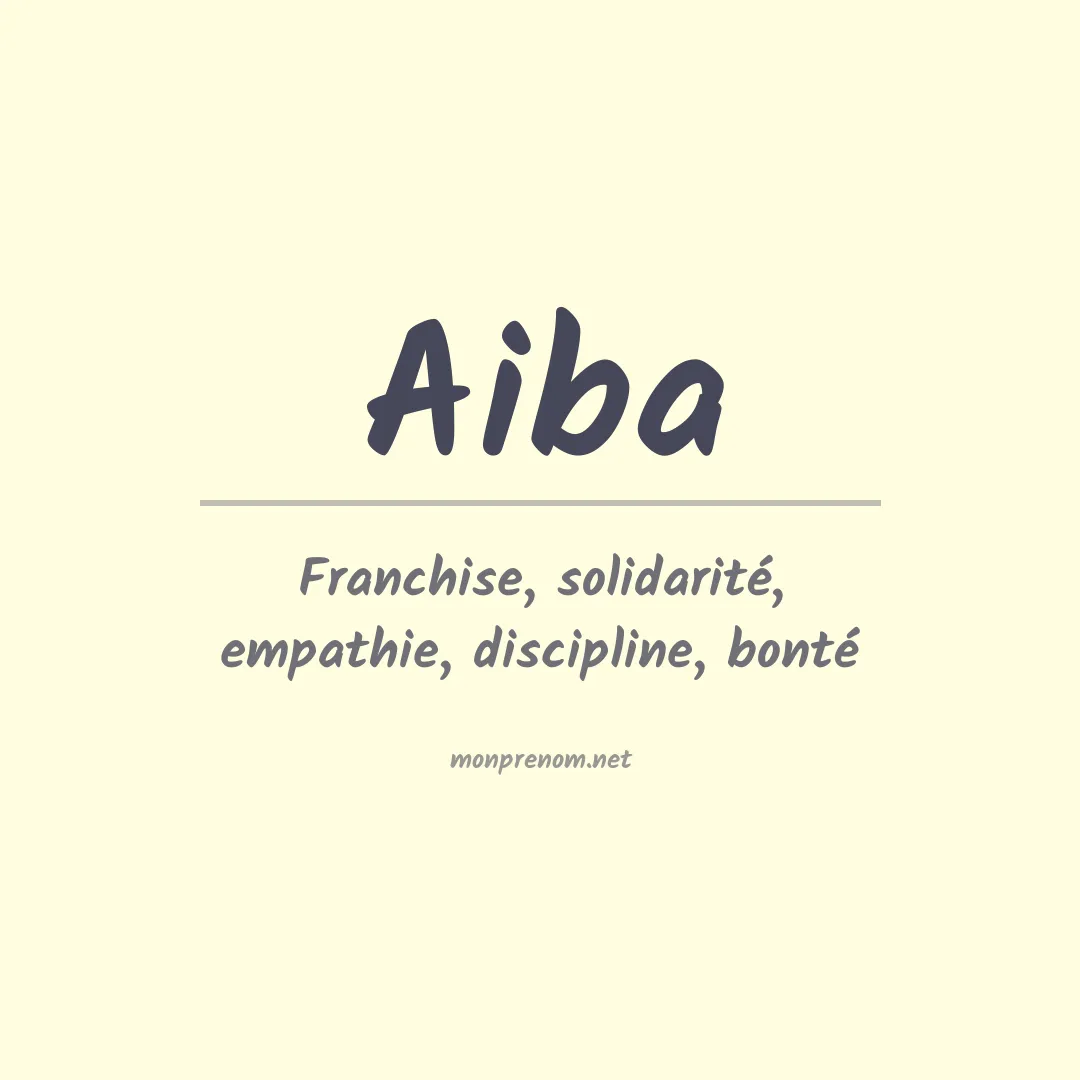 Signification du prénom Aiba