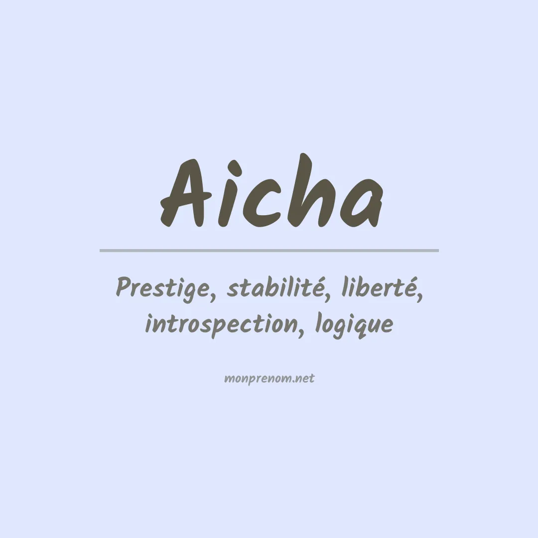 Prénom Aicha