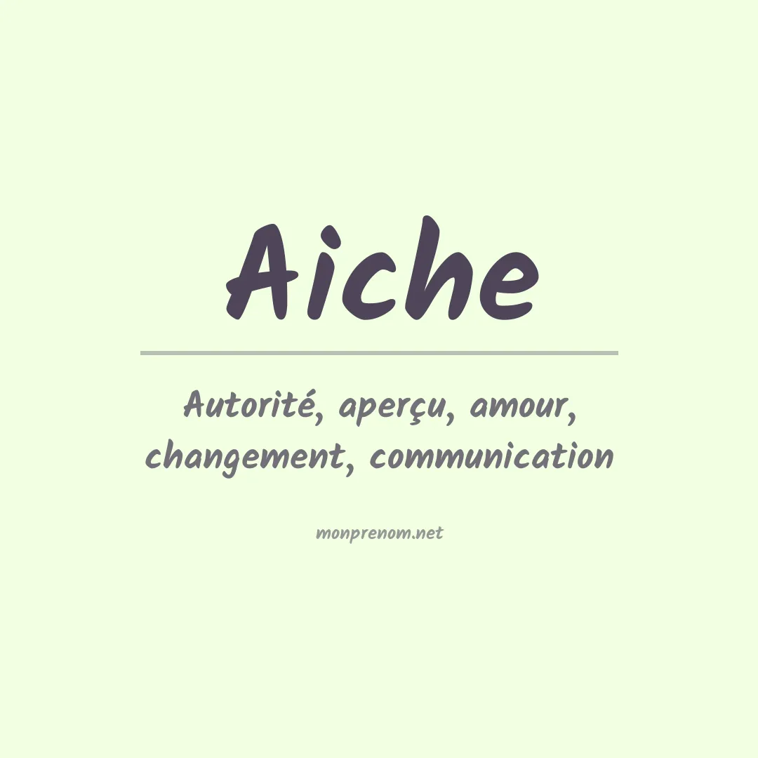 Prénom Aiche