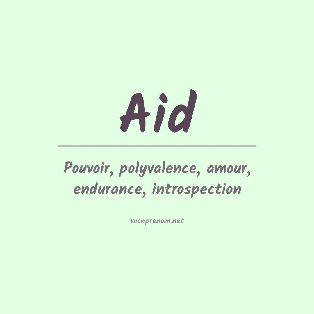 Prénom Aid