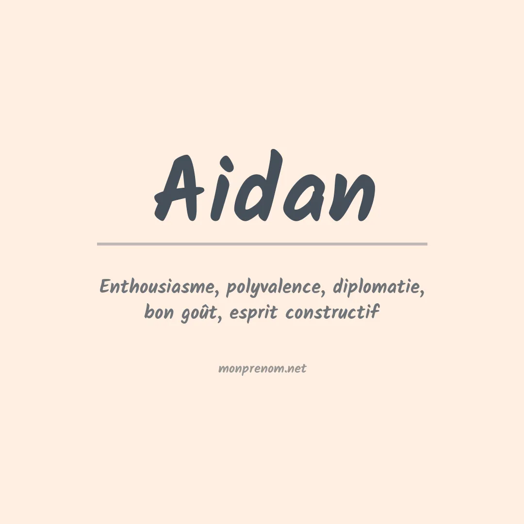 Prénom Aidan