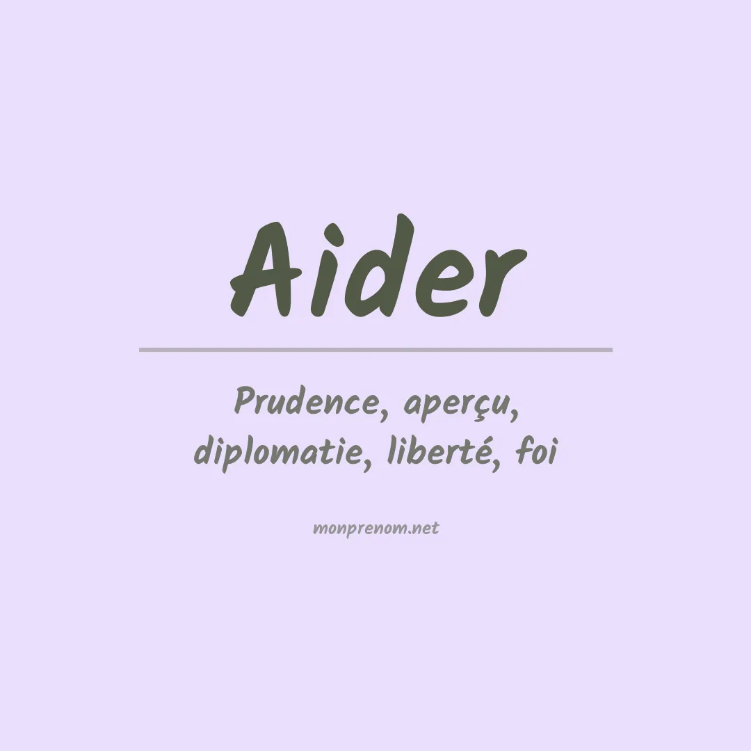 Prénom Aider