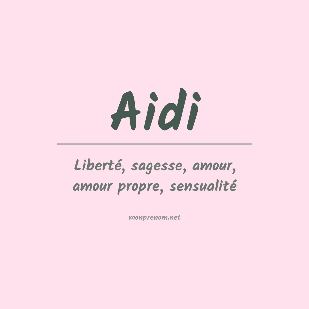 Prénom Aidi