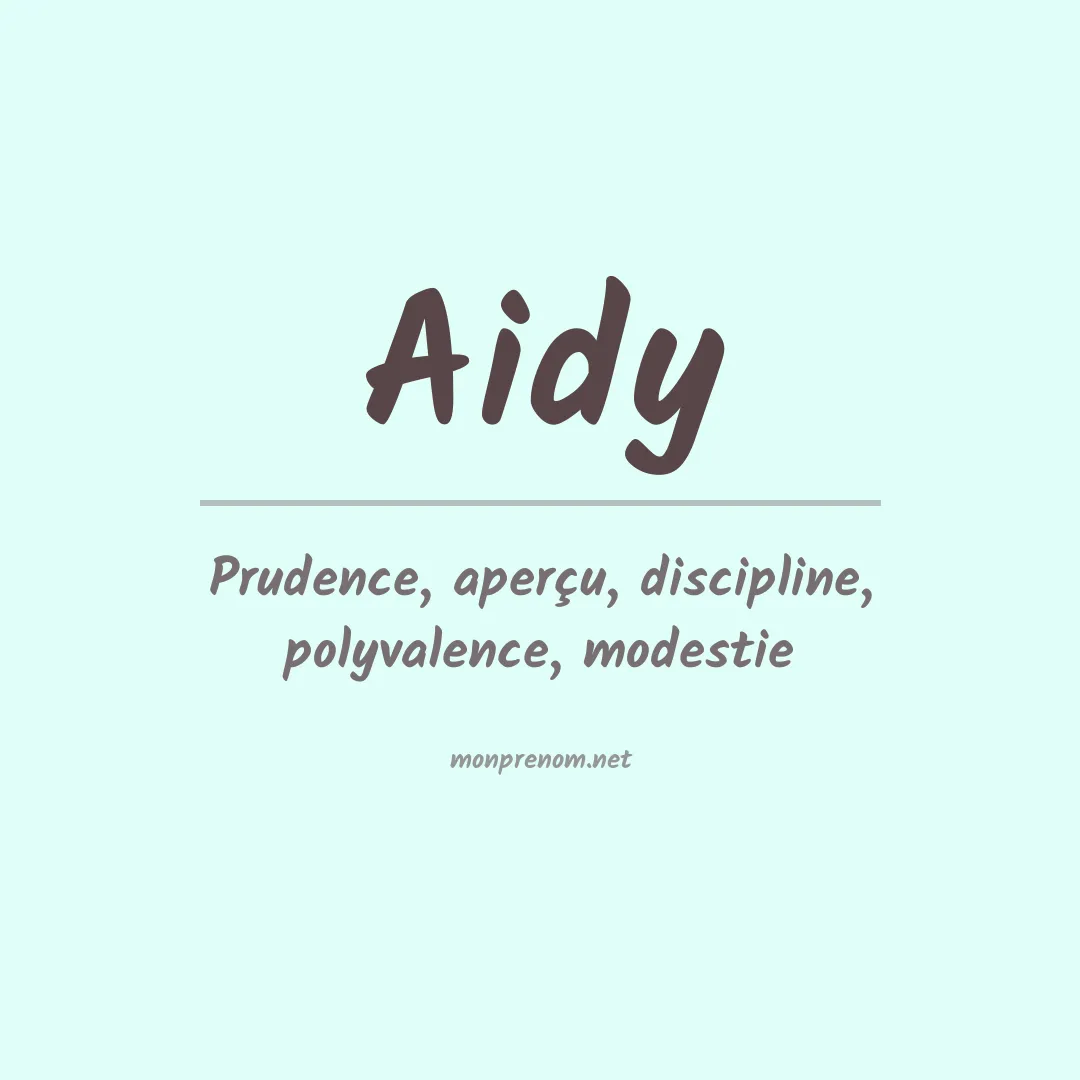 Prénom Aidy