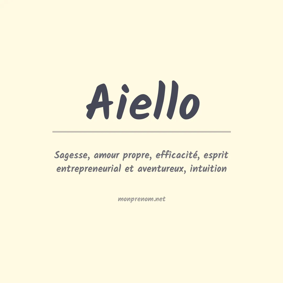 Prénom Aiello