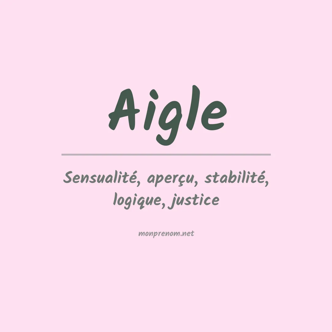Signification du prénom Aigle
