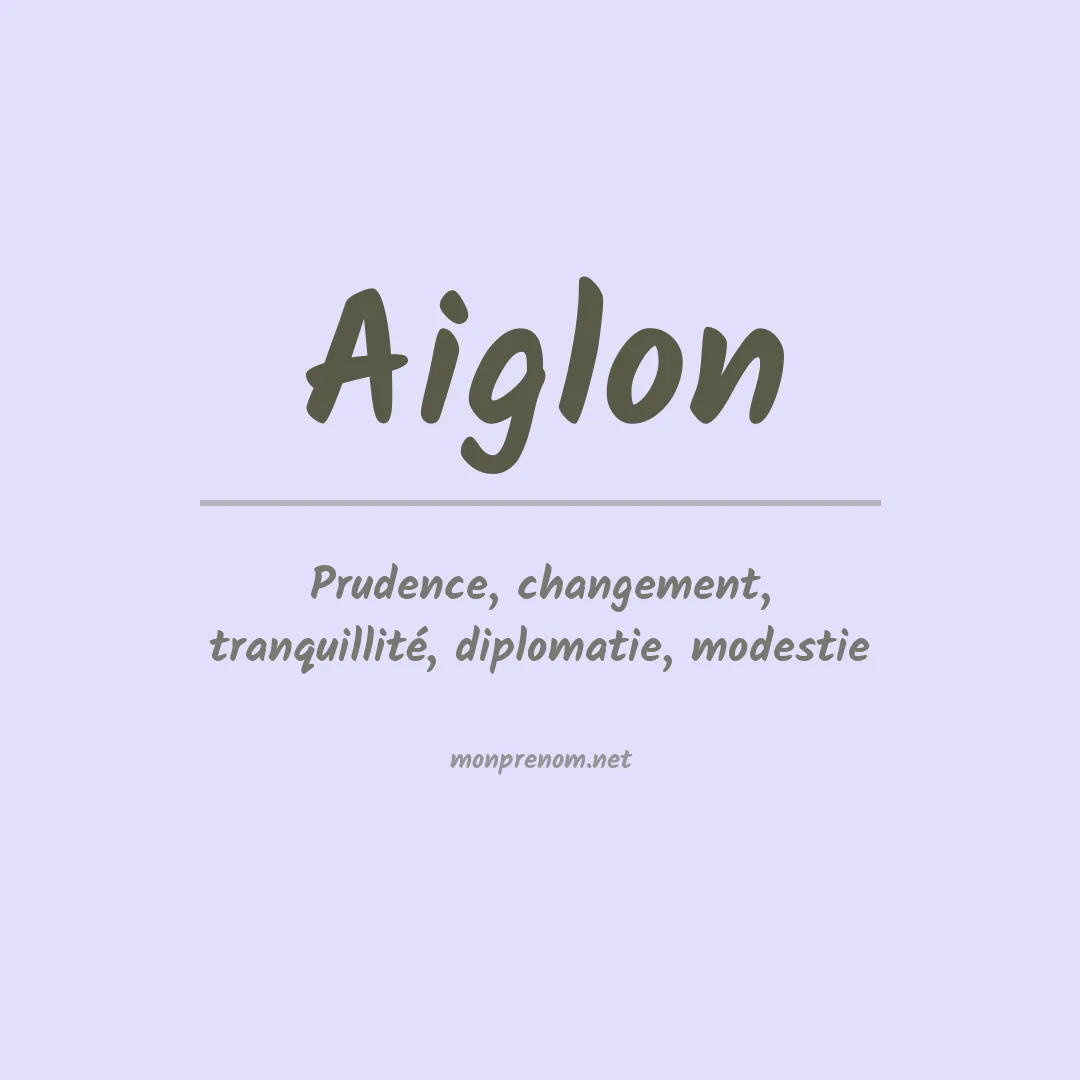 Signification du prénom Aiglon