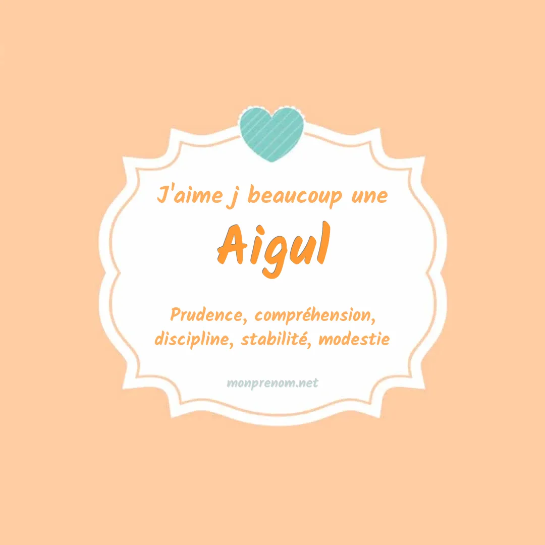 J'aime beaucoup Aigul