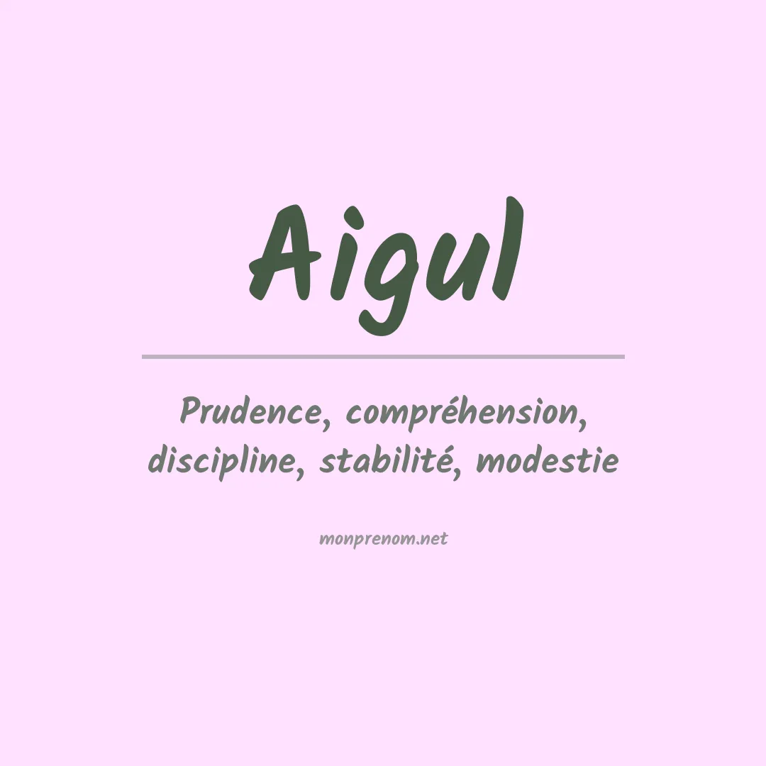 Signification du prénom Aigul