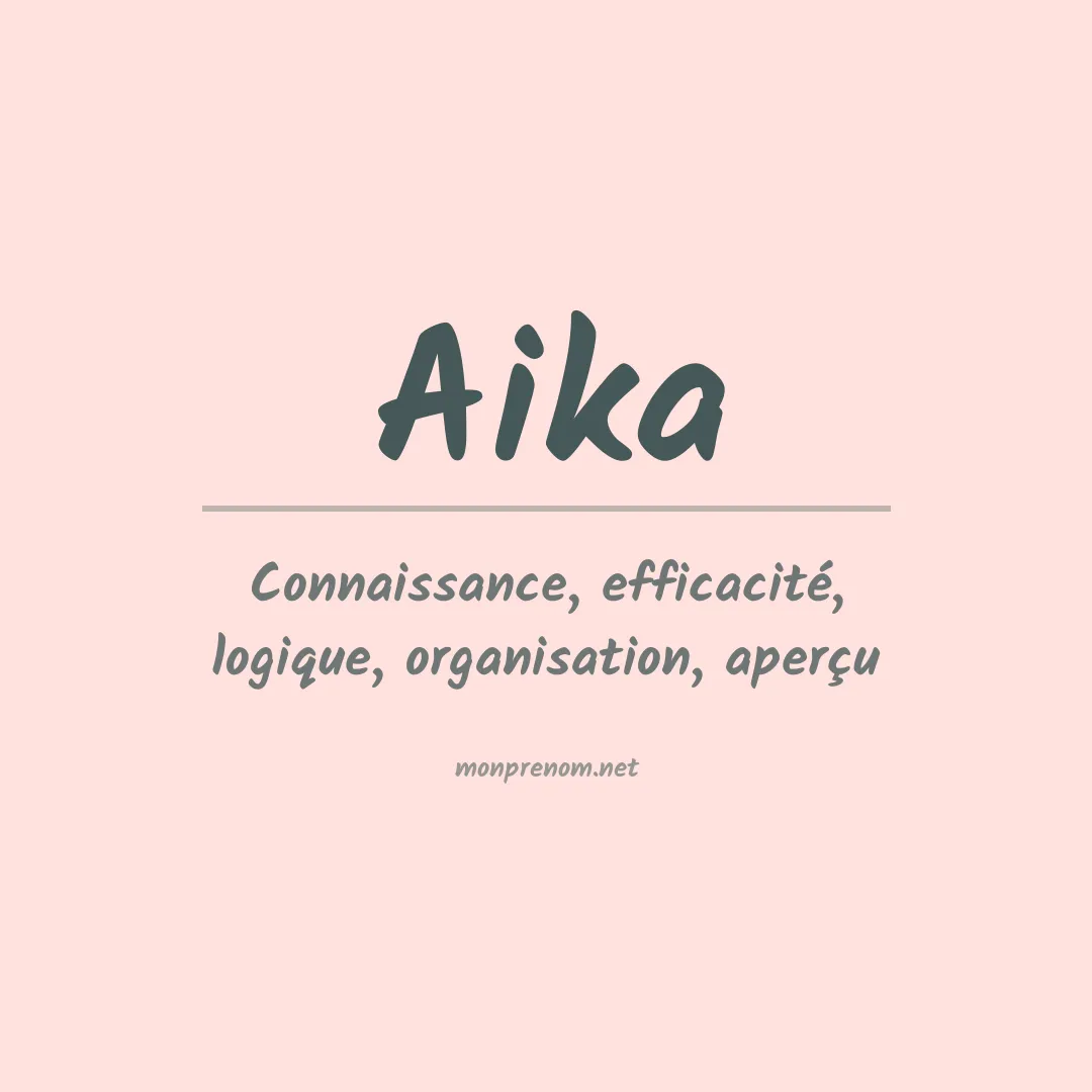 Prénom Aika