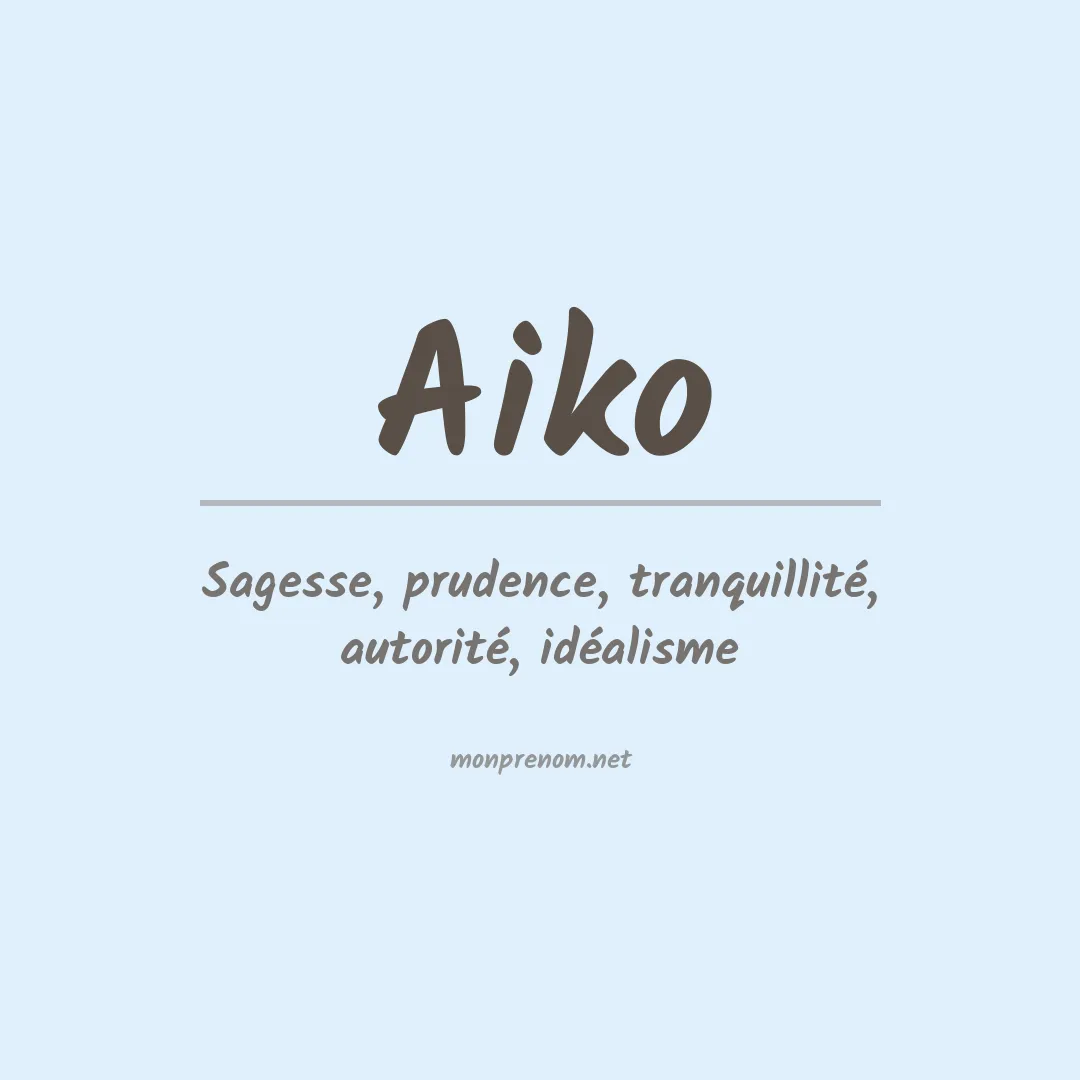 Prénom Aiko