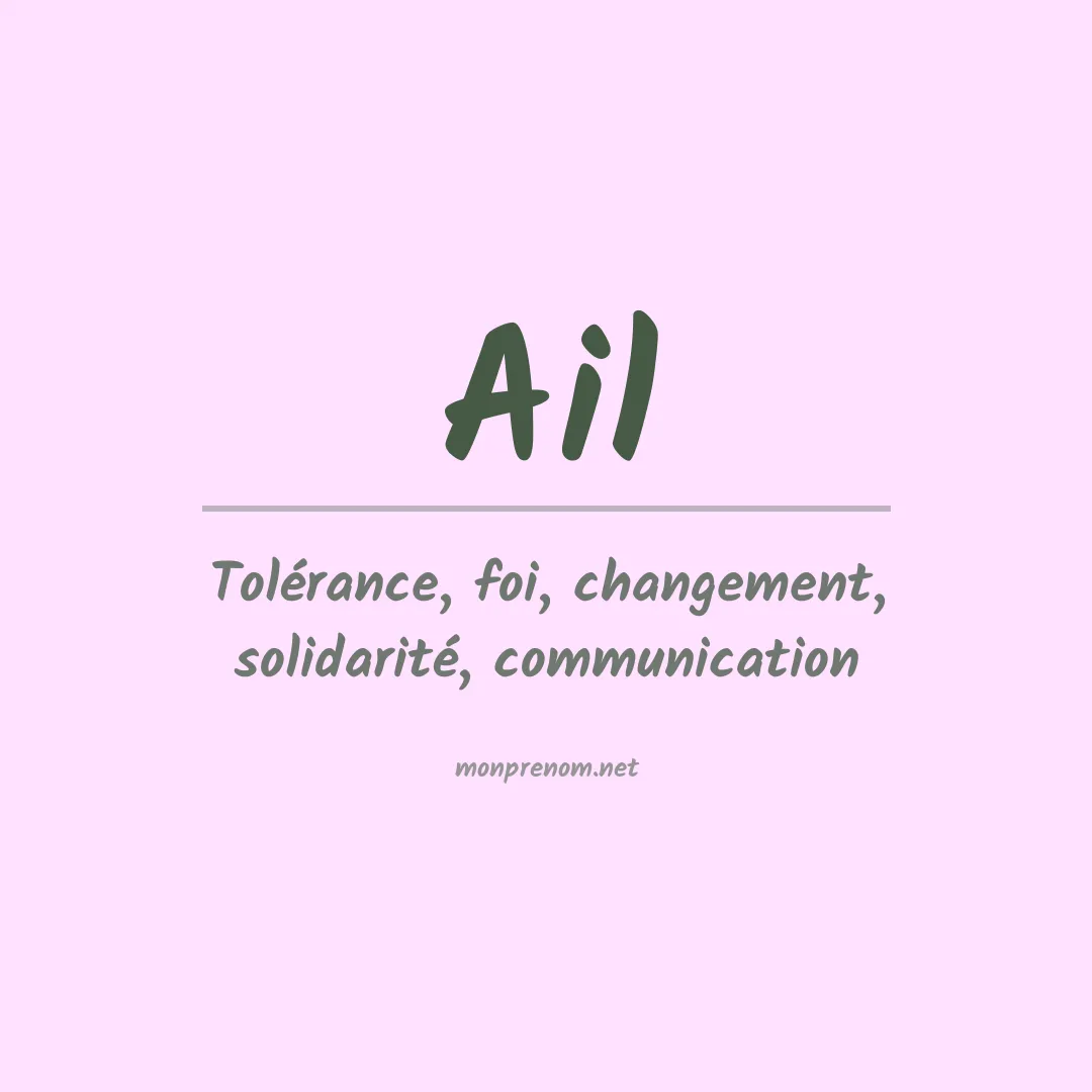 Prénom Ail