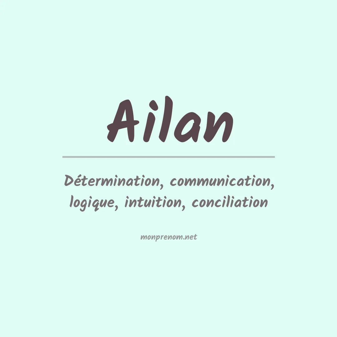 Prénom Ailan